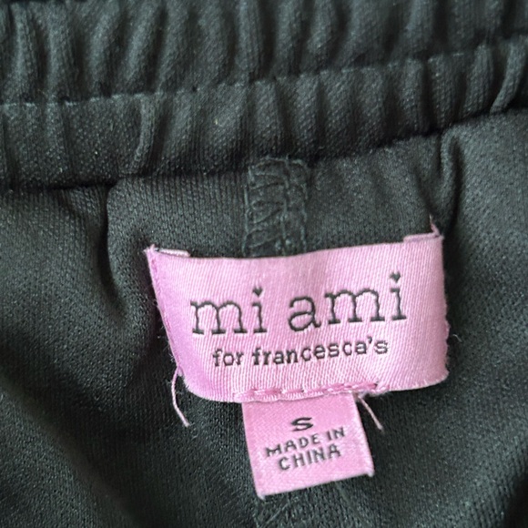 Francesca's Black Zoe Sequin Joggers Size S‎ - Picture 4 of 12